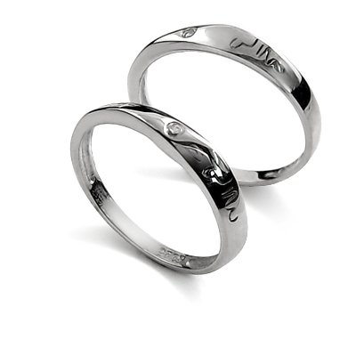25090-sterling silver platium plated ring