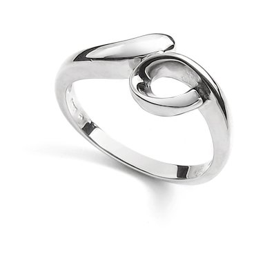 23866-sterling silver platium plated ring
