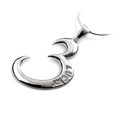 24448-sterling silver platium plated pendant
