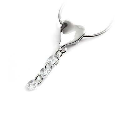 24459-sterling silver with rhinestones pendant