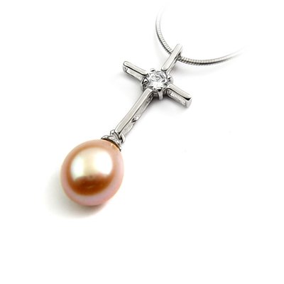 24460-Sterling silver with pearl pendant