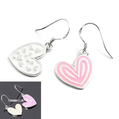 24505-Sterling silver with glaze earring