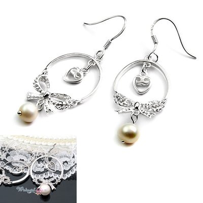 24508-sterling silver with pearl earring