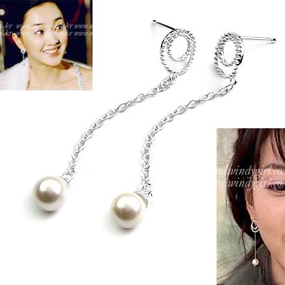 24510-sterling silver with pearl earring