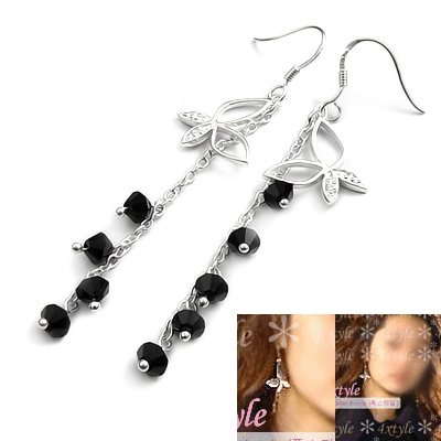 24511-sterling silver with crystal earring
