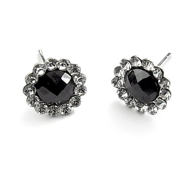 24513-sterling silver with rhinestoe earring
