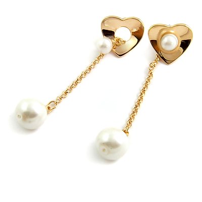 24585-alloy with artificail gemstone earring