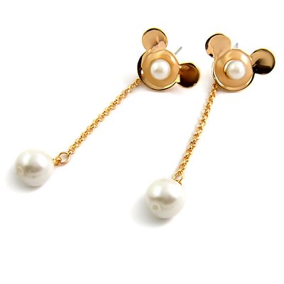 24586-alloy with artificail gemstone earring