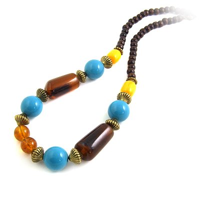 24628-resin with alloy necklace