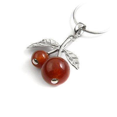 24649-Sterling silver with agate pendant