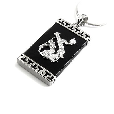 24652-Sterling silver with aggte pendant
