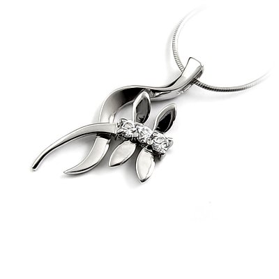 24663-Sterling silver with rhinestoe pendant