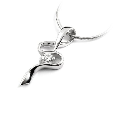 24668-Sterling silver with rhinestoe pendant