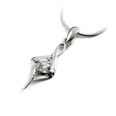 24671-Sterling silver with rhinestoe pendant