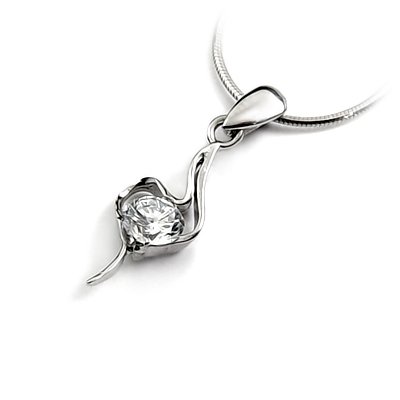 24672-Sterling silver with rhinestoe pendant