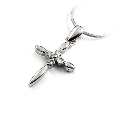 24673-Sterling silver with rhinestoe pendant