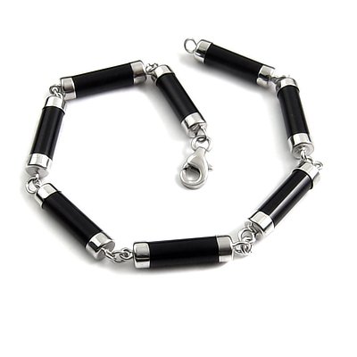 24701-sterling silver with agate bracelet