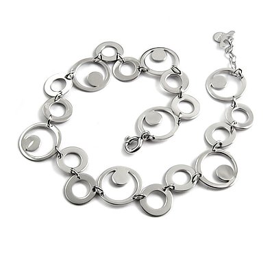 24715- sterling silver platium plated bracelet