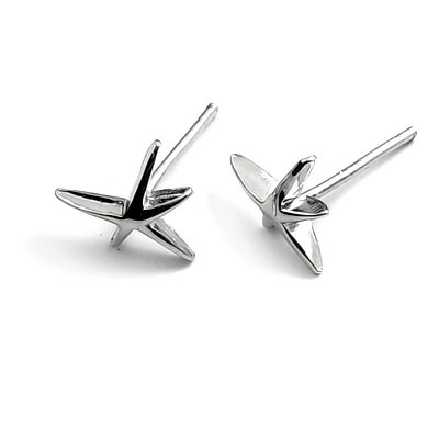 24730-sterling silver platium plated earring