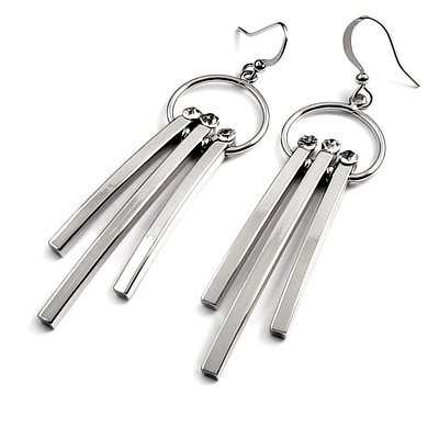 24735-Alloy with rhinestoe earring