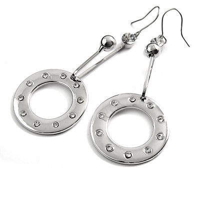 24740-alloy with rhinestoe earring