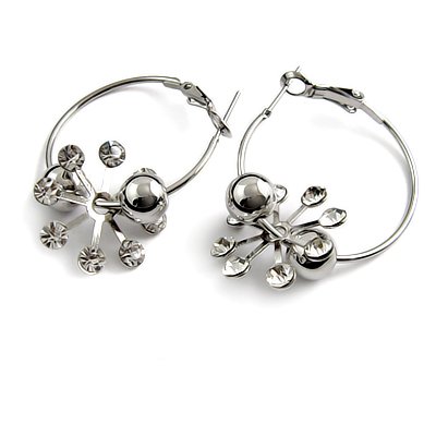 24741-alloy with rhinestoe earring