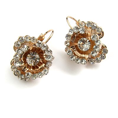 24743-alloy with rhinestoe earring