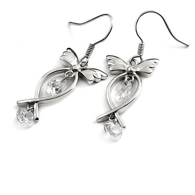 24755-alloy with rhinestoe earring