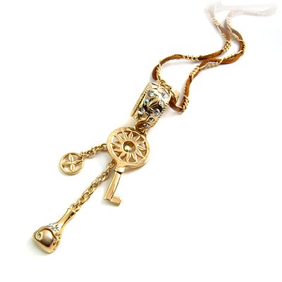 24770-alloy with rhinestoe necklace