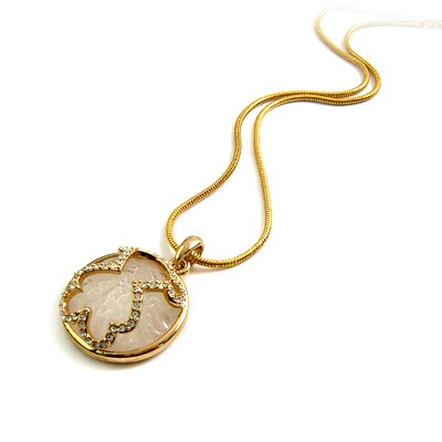 24772- alloy with rhinestoe necklace