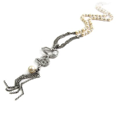 24773-alloy with rhinestoe necklace
