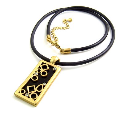 24775- alloy with rhinestoe necklace