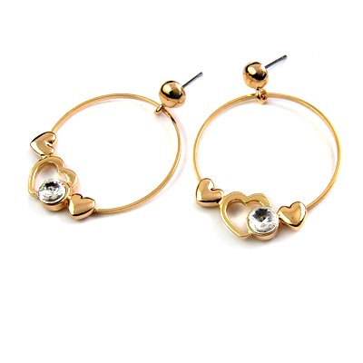 25186-alloy with stone earring