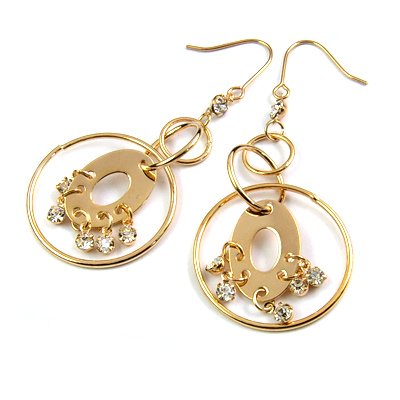 25187-alloy with stone earring