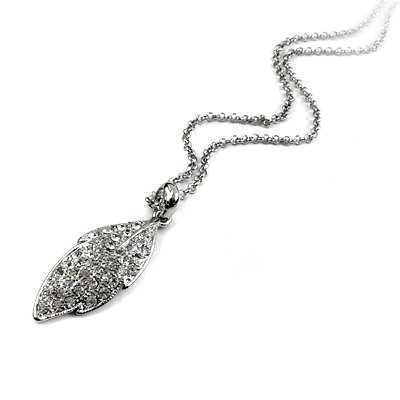 25191-alloy with stone necklace