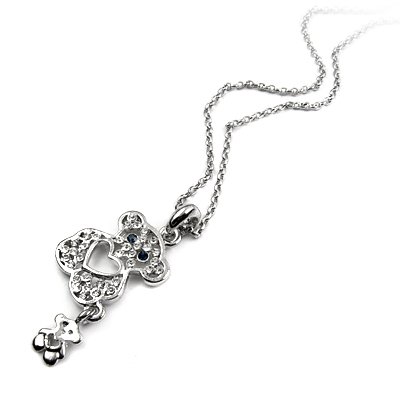 25192-alloy with stone necklace