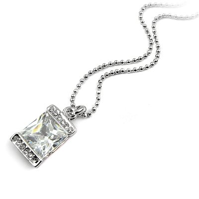 25194-alloy with stone necklace