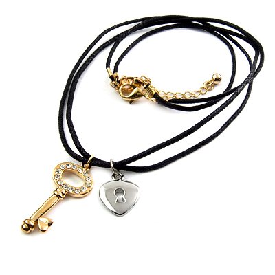 25198-alloy with stone necklace