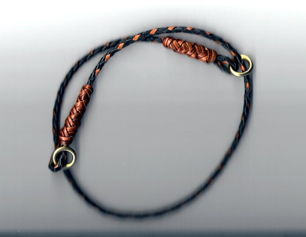 Braided Leather Show Collar
