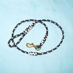 Braided Kangaroo Leather Show Lead - 30"