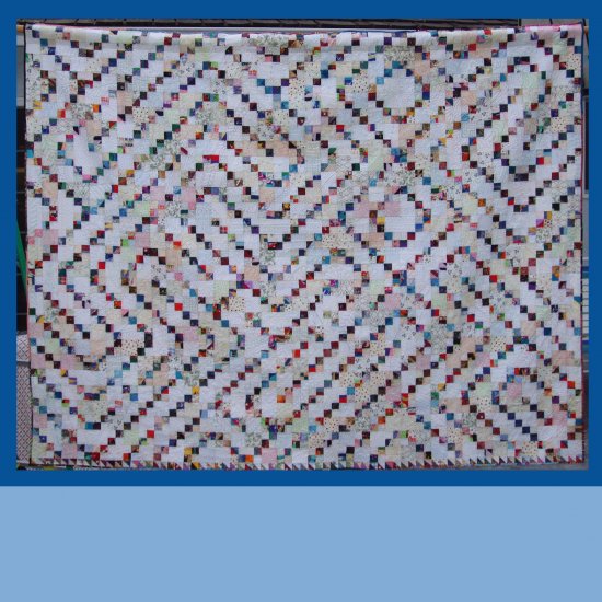 "Key Search" Queen size Quilt 83"x105" with hidden puzzle