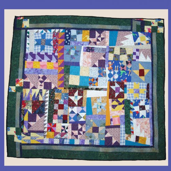 "Uncertainty of Measurement " Physicist Wall Quilt 37"x35"