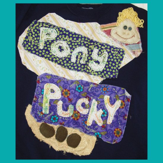 Pony Pucky Sweatshirt child XL fits sm adult 682