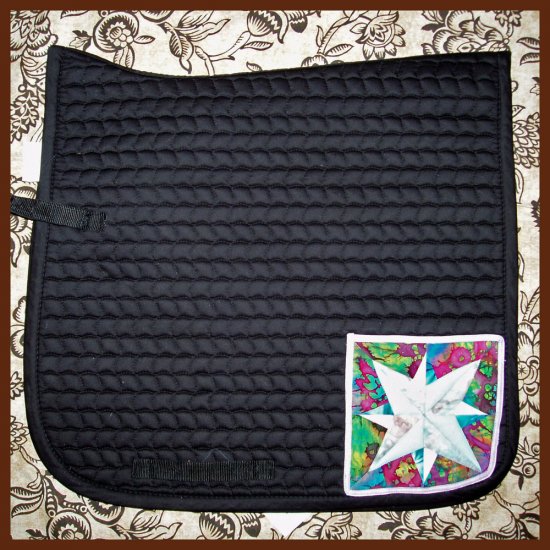 Blazing Star Black Saddle Pad 844