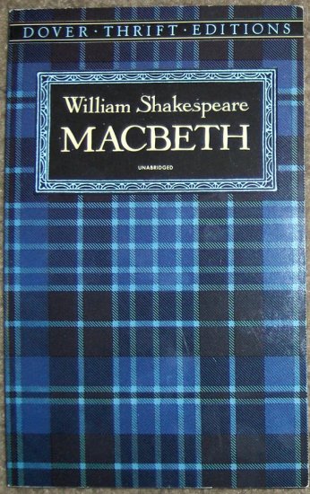 William Shakespeare: Macbeth ~ Unabridged Book~ Dover Thrift Editions ~ NEW