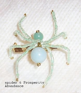 Prosperity abundance Law Of Attraction Spider Pin