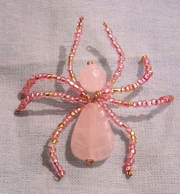 Law of Attraction Rose Quartz Spider Love Kindness