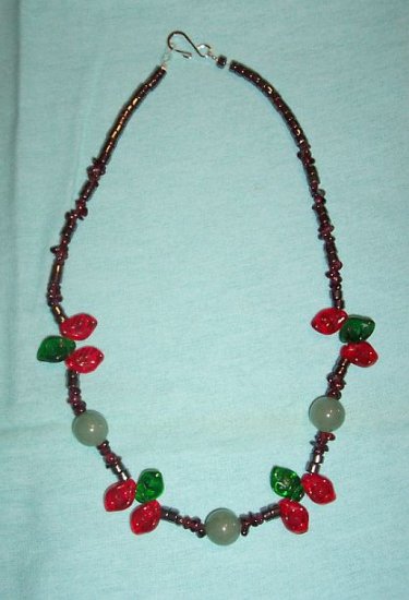 Hematite Garnet Gemstone Power Necklace Unisex