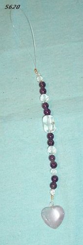 Amethyst Fluorite Quartz Feng Shui Cure Suncatcher Love
