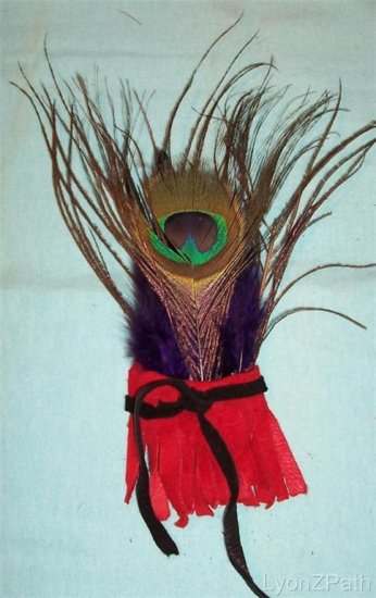 Peacock Feathers Joy Shaman Healing Smudge Fan
